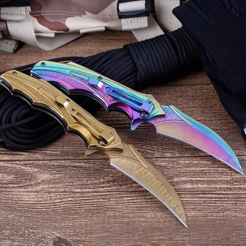 Brand Damascus North American Pocket Knife Open Knives Tactical Folding knifes Survival Rescue Outdoor Camping Hunting Knife EDC