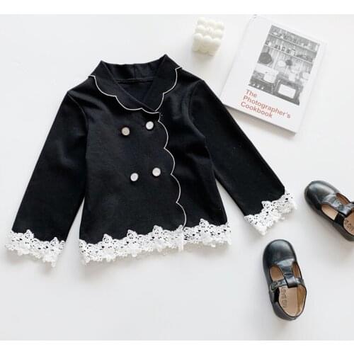 2020 Autumn Casual Solid Clothes Long Sleeve Sweatshirt For Girls High Quality Fashion Sweatshirt For Children