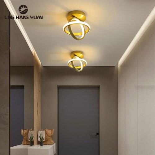 Gold Color Led Ceiling Light Modern Lustre Ceiling Lamp for Living room Bedroom Dining room Aisle Corridor Balcony Light Fixture