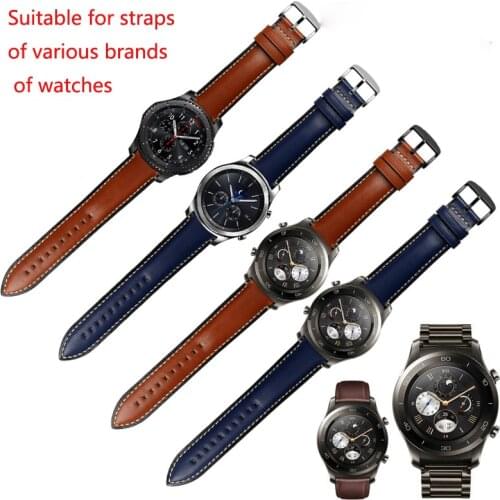 New Genuine leather strap 20mm 22mm 24mm watchband for fossil FS4735 ME3052 watch leather Quick release lever bracelet