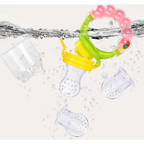 Fresh Food Nibbler Baby Pacifiers Feeder Kids Fruit Feeder Nipples Feeding Safe Baby Supplies Nipple Teat Pacifier Bottles