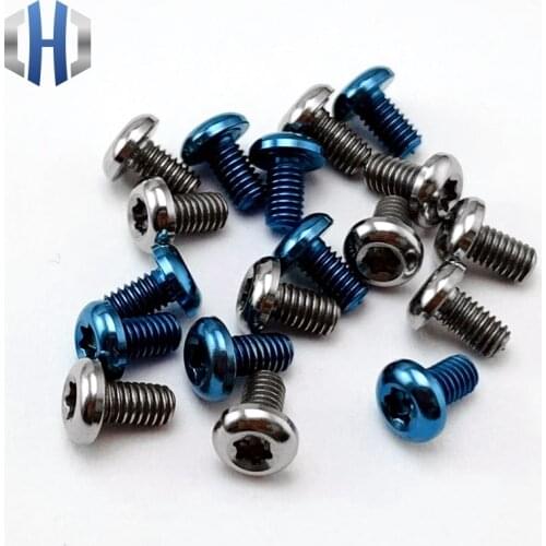 TC4 Titanium Alloy Screw Shank Screw M2.5 Titanium Screw Back Shank Titanium Alloy Fastening Screw 2pcs