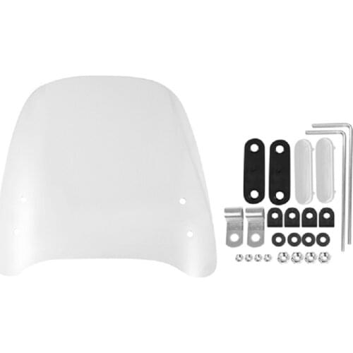 3mm Thick Motorcycle Wind Cold Deflector Clear Transparent PC Plate Scooter Windshield Windscreen Wind Deflector