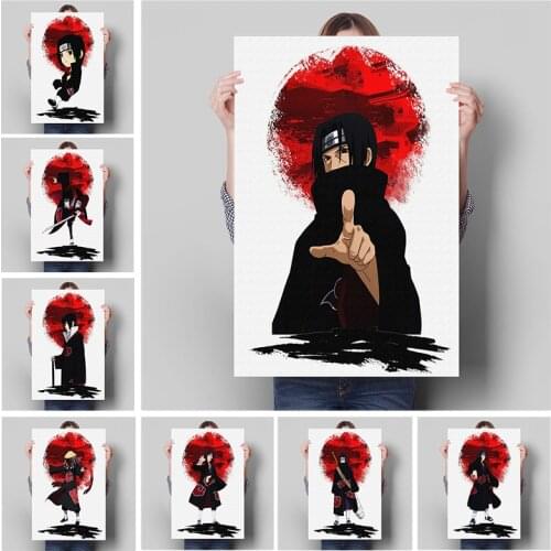 Uchiha Itachi Anime Decoration Prints Naruto Manga Canvas Home Decor Dorm Living Room Bedroom Poster Painting Wall Art