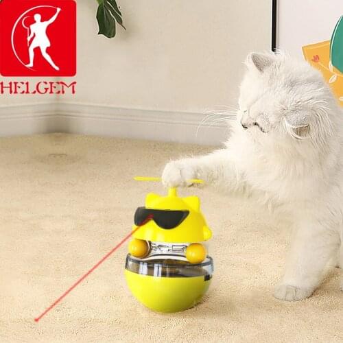 Funny Cat Laser Toys Slow Food Cup Entertaining Toys Catch Cats Attention Adjustable Snack Pet Mouth Toys