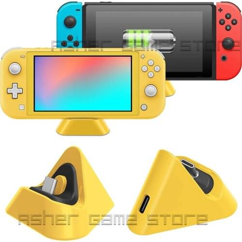 6 Colors Switch Lite Console Charger Stand Fast Charging Dock Station Type-C for Nintendoswitch Nintendo Switch Accessories