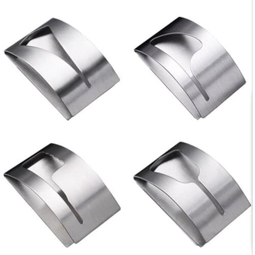 1/2pcs Stainless Steel Self Adhesive Hardware Clip Hanger Bathroom Towel Hooks Holder Household Wall Mounted Towel Rack Storage