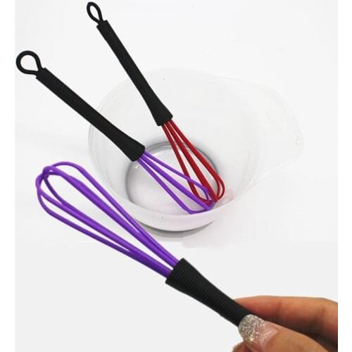 18cm Mini Agitator Plastic Whisk Egg Beater Hair Color Paint Stirrer Mixer Milk Shake Cream Stirring Kitchen Gadget Tools
