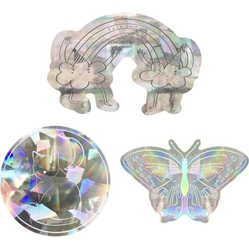 2021 Fashion Car Auto Laser Reflective Graffiti Stickers Waterproof Decorative Stickers for Laptop Skateboard Luggage Car Window