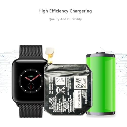 KiKiss BL-S8 350mAh Smart Watch Battery for LG W270 Batteries + Track Code