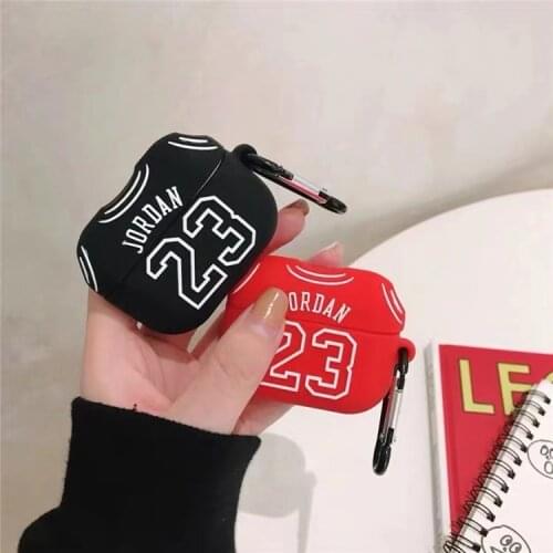 Basketball 23 Jordan Soft Silicone Earphone Case for Apple AirPods pro Protection Wireless Bluetooth Headset Cover For Airpods 3