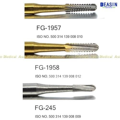Free shipping 10pcs Dental Endodontic Tungsten Carbide Burs FG 245 FG 1957 FG 1958
