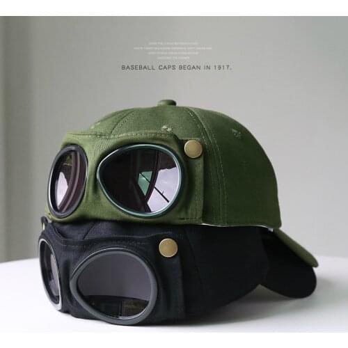 SLECKTON Baseball Cap for Men and Women Fashion Snapback Hat Hip Hop Aviator Hat Alien Glasses Hat Unisex Peaked Cap