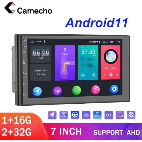 Camecho 2 Din Android Car radio Multimedia Player Universal 2din auto Stereo GPS 2G+32G For Volkswagen Nissan Hyundai Kia toyota