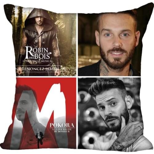 Nice Matt Pokora Pillow Case Modern Home Decorative Pillowcase 35x35cm,40X40cm(one sides) For Living Room Pillow Cover