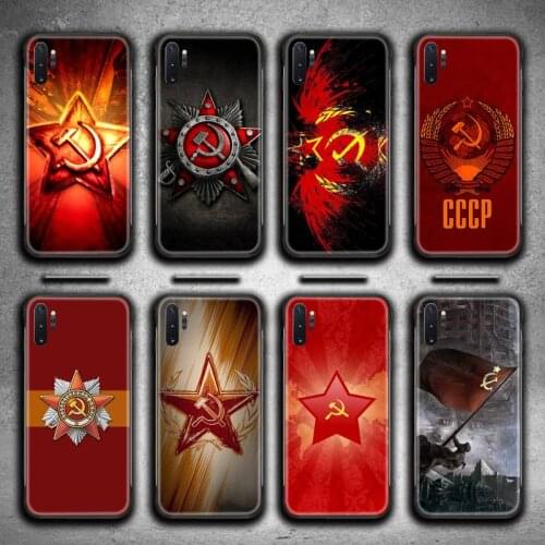 Soviet Union USSR Flag Phone Case For Samsung Galaxy Note20 ultra 7 8 9 10 Plus lite J7 J8 Plus 2018 Prime M21