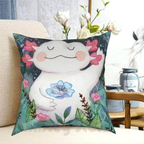 The Flower Guardian Pillow Case Printed Home Soft Throw Pillow Flowers Floral Forest Nature Trees Flower Watercolour