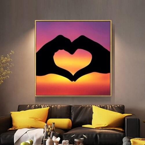 DIY 5D Diamond Painting Kit Love Heart Full Square Embroidery Mosaic Picture Of Rhinestones For Lovers Festival Art Gift