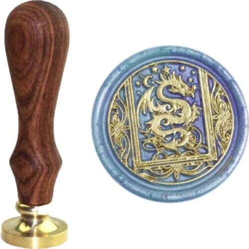 Dragon Wax Seal Birthday Card Retro Diy Envelope Stamps Wedding Invitation Scapbooking Decorative Gift