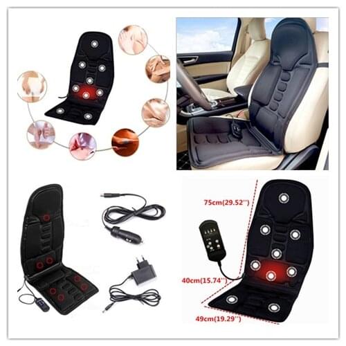 Electric Massager Chair Massage Electric Car Seat Vibrator Back Neck Massagem Cushion Heat Pad For Legs Waist Body Massageador