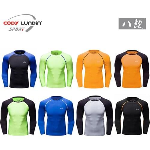 Long Sleeve T Shirt Men Gym Sportswear Compression Quick Dry Fitness Training Exercise Shirt Bodybuilding Workout Skinny T-shirt