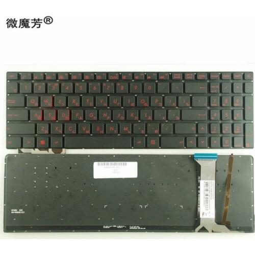 RU For ASUS For ROG G771 G771JW GL771JM GL771JW Laptop Keyboard Russian Black New Backlight