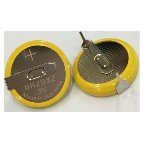 50pcs/lot Panasonic BR2032/HFN High Temperature Resistant 3V Lithium Battery Button Batteries Cell BR2032 with Soldering feet