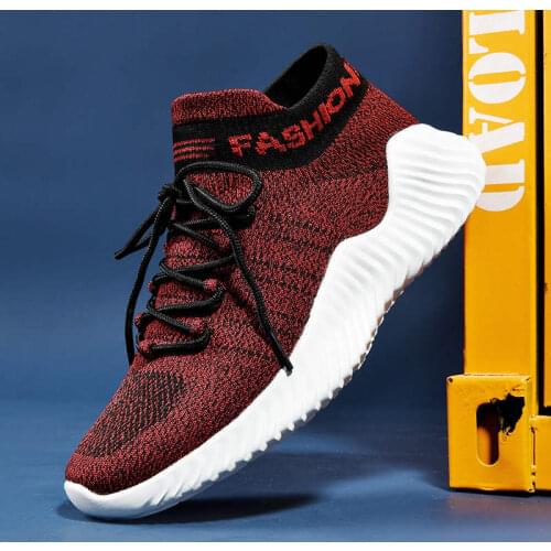 Plus Size Sneakers Men Platform Slip on Sports Shoes Man Low Top Running Shoes Winter Lightweight Air Mesh Mens Sport Shoe H4