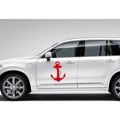 EmpireYing 3 Sizes 8 Colors Pirate Ships Anchor Cool Image Anchor Car Sticker Truck SUV Motorcycle Decor Waterproof Vinyl Decals