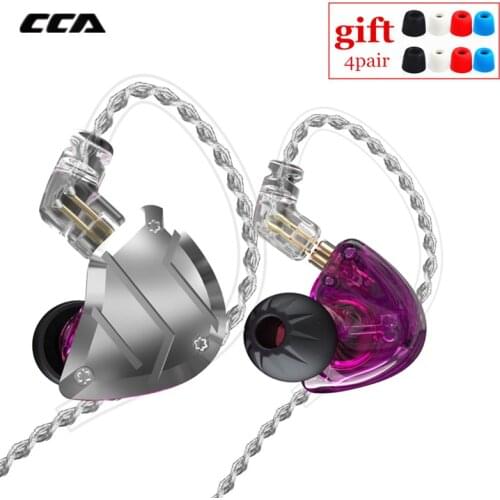 CCA C10 PRO 1DD 4BA HIFI Metal Earbud Headset Hybrid In Ear Earphones Monitor Earphones Noise Cancelling Earphones CA16 C12 ZAX