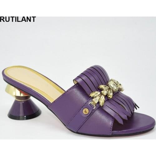 New Fashion Women Shoes Ladies Footwear Comfortable Sexy Heels Wedding Shoes Female Ladies Shoes Summer Slippers with Rhinestone