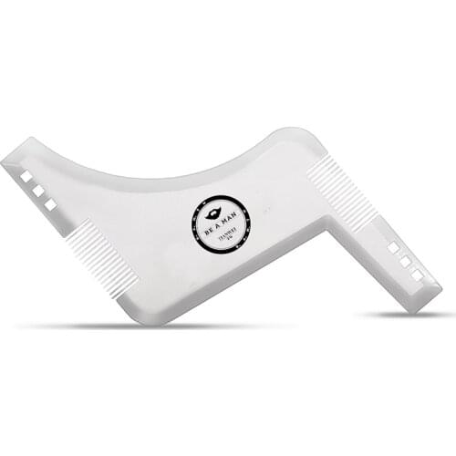 New Professional Mens Styling Comb Mustache Trim Template Styling Template Ruler Double-sided Beard Artifact Styling Tool Comb