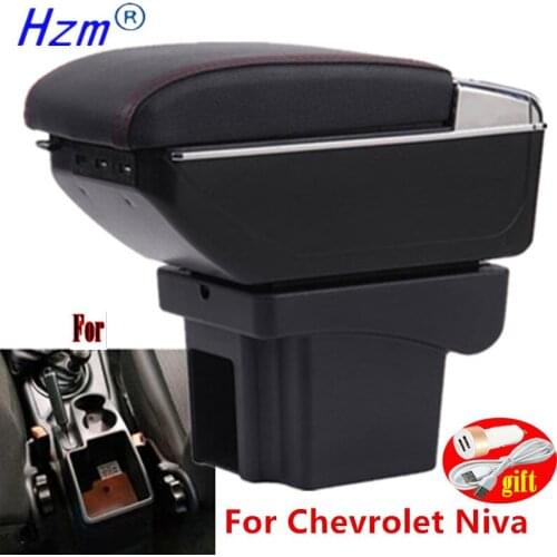 For Chevrolet NIVA Armrest For Chevrolet Niva 1 Car Armrest box Storage box car Interior accessories Charging with USB
