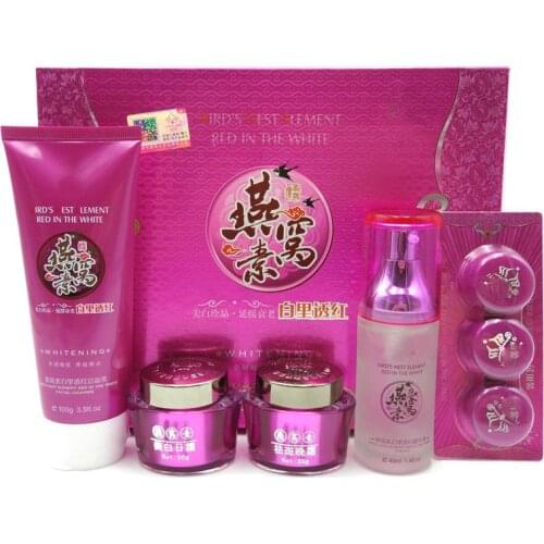 Hot Brand jiaoling yanwosu Whitening Cream 3+2 removing spot cream set Free Shipping