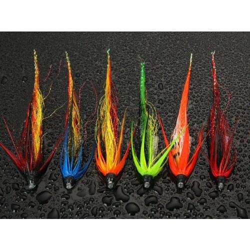 Scottish and Spey Shrimp Tube Fly Needle Tube Salmon Flies Selection(12-pack)