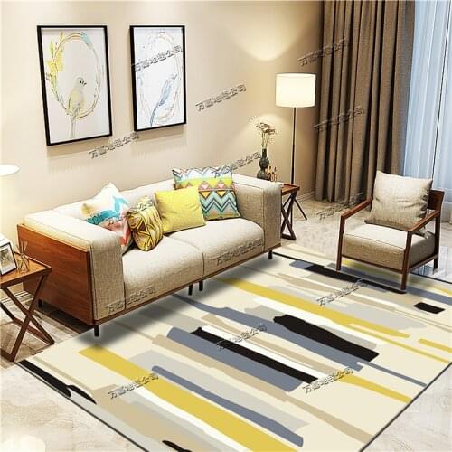 Nordic Living Room Carpet Sofa and Tea Table Mat Simple Modern Bedroom Bedside Mats Full of Cute Room Home