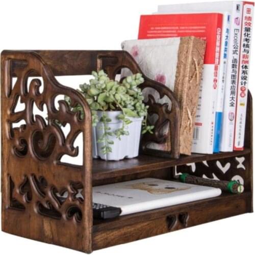 Solid Wood Desktop Restoring Ancient Ways To Receive A Simple Rack Shelf Desk Bookcase Bookshelf Wooden Office Files