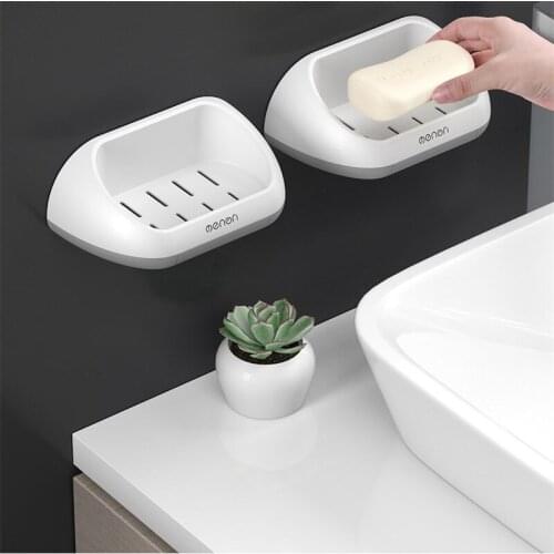 Drainge Soap Holder Box Stand For Soap Dish For Bathroom Storage Case Creative Drain Soap Tray Home Kitchen Accessories Sets