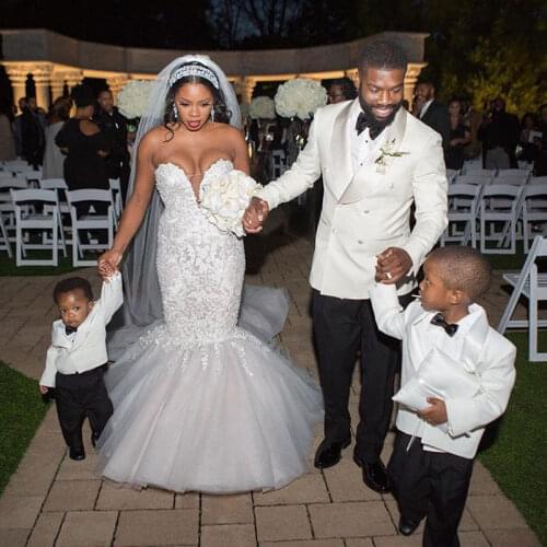 Ivory Groom Wedding Tuxedo Double Breasted Mens Suits Prom Party Best Man Blazer Costume Homme 2piece Coat Pants Terno Masculino