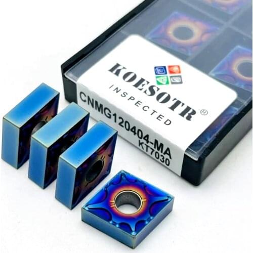 Turning tool CNMG120404 CNMG120408 MA hard alloy tool Colorful blue nano high quality steel stainless steel CNC cutting tool