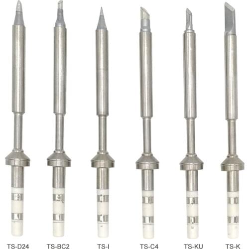 TS100 Soldering Iron tips Lead Free Replacement Various models of Tip Electric Soldering Iron Tip TS100-K KU I D24 BC2 C4