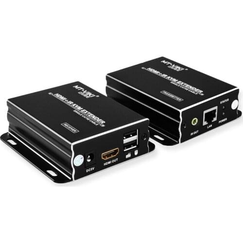 HDMI KVM Extender 120m Repeat HDMI + USB over UTP CAT 5e/6 RJ45 LAN cable by 390ft Sender & Receiver One Pair MT-120HK