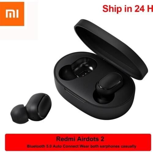 In Stock Xiaomi Redmi AirDots 2 Wireless Bluetooth 5.0 Charging Earphone In-Ear stereo bass Earphones Ture Wireless Earbuds