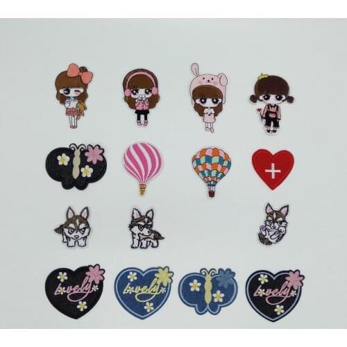 High Quality Stripe Patch Badge Hot Sticker Embroidered DIY Baby Clothes Sticker Iron Patch Craft T-shirt Applique Accessories