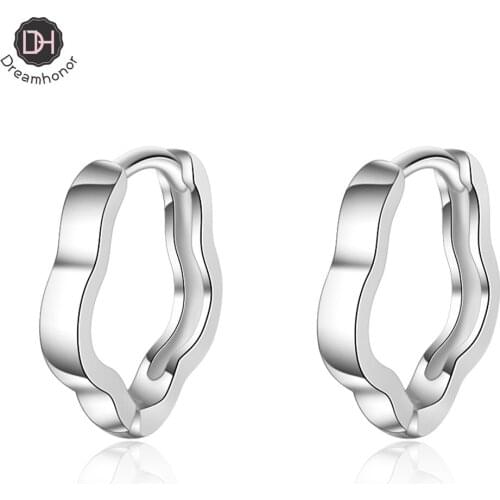 Dreamhonor Korean FashioPlum Blossom 925 Sterling Silver Clip Earrings Statement Earrings Jewelry