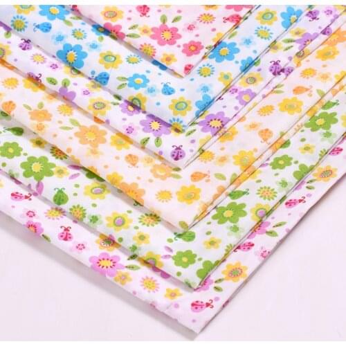 100*150cm Cartoon Printed Handmade Fabric Ladies' Dresses and Childrens Clothing Materials Home Decoration Cloth