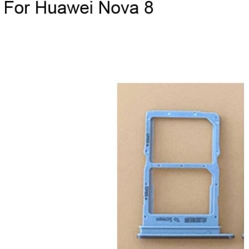 2PCs For Huawei Nova 8 Tested Good Sim Card Holder Tray Card Slot For Huawei Nova8 Sim Card Holder