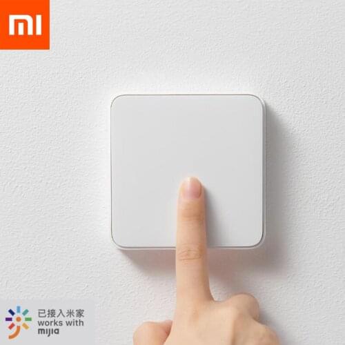 2020 New Xiaomi Mijia Smart Wall Switch Live Line Version Wall Switch OTA Upgrade Smart Linkage Works With Mihome App