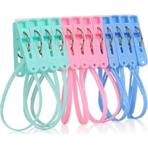 6/12Pcs Mixed Color Plastic Clothes Pegs Storage Clip Portable Home Hangers for Clothes Hanger Drying Rack Towel Clothes Pins
