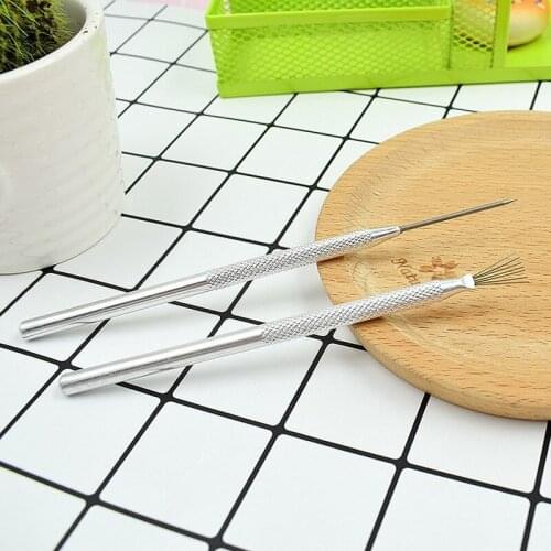 7 Pin Feather Wire Texture Ceramics Tools Polymer Clay Sculpting Modeling Tool Pottery Texture Brush Tools Strong Wire